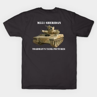 M551 Sheridan wht_txt2 T-Shirt